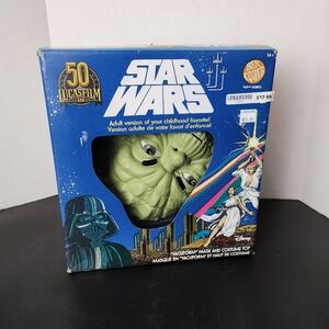 Ben Cooper Star Wars YODA Halloween Costume Top & Mask Adult One Size Rubies